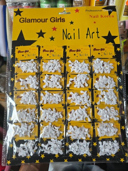 Glamour Girls Nail Art White Butterfly Decorations