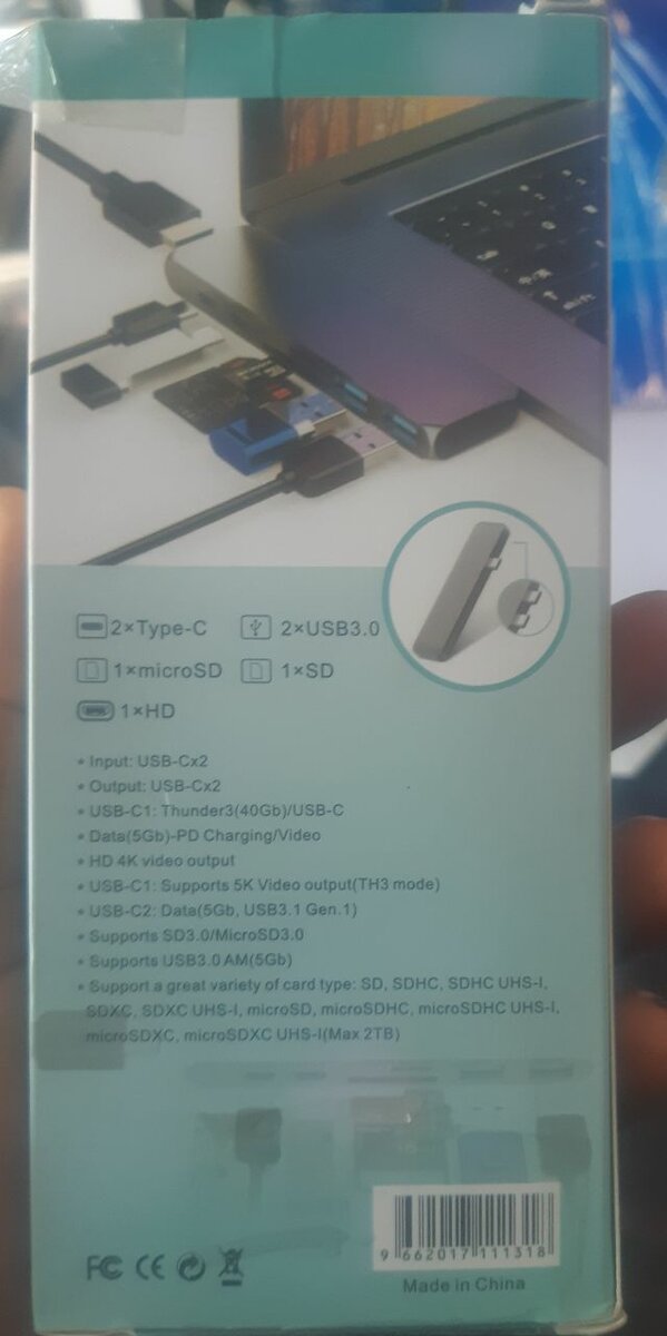 TYPE-C HD 4K  CARD READER 7 IN 1 ADAPTER