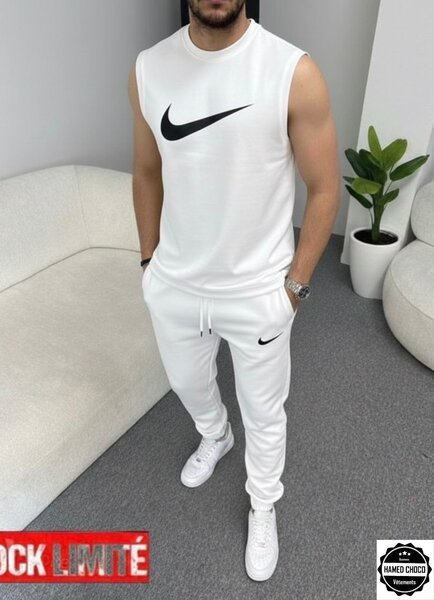 Ensemble Sport Blanc Homme