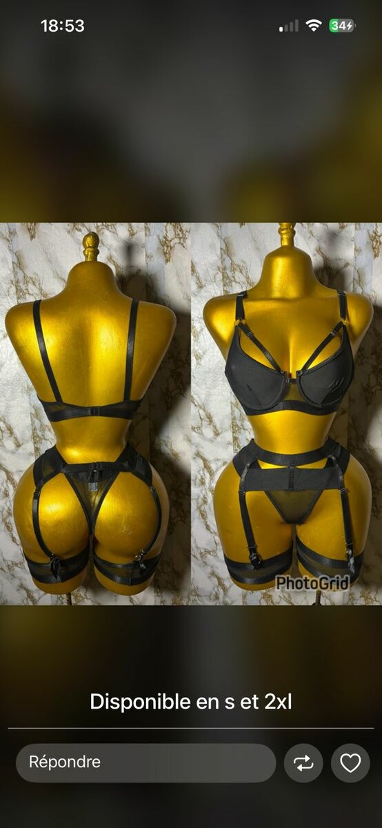 Ensemble lingerie sexy en dentelle