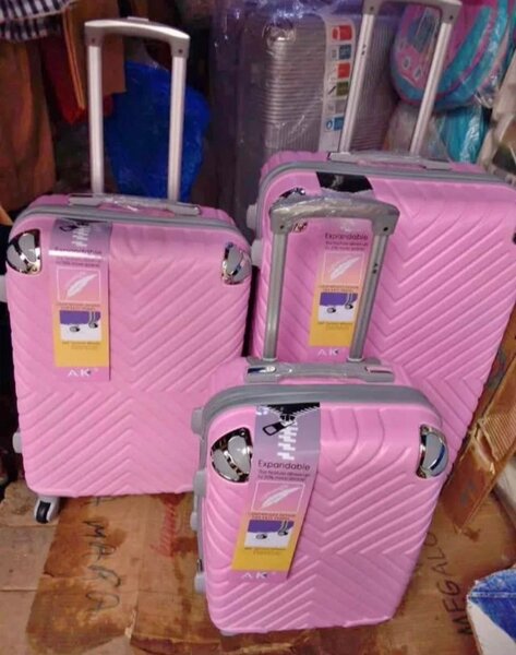 Valises rose ensemble de 3