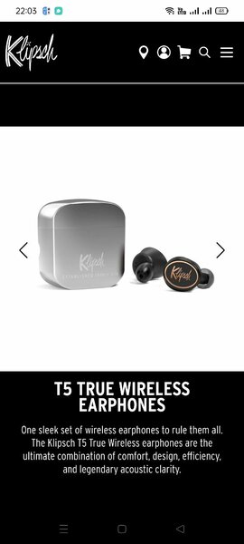 Klipsch T5 true wireless usa original