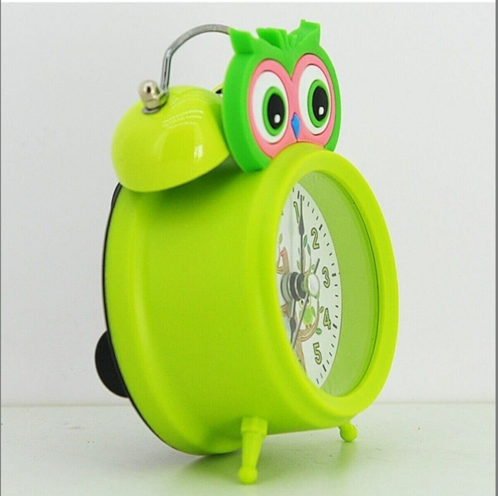 Réveil Enfant Hibou Vert
