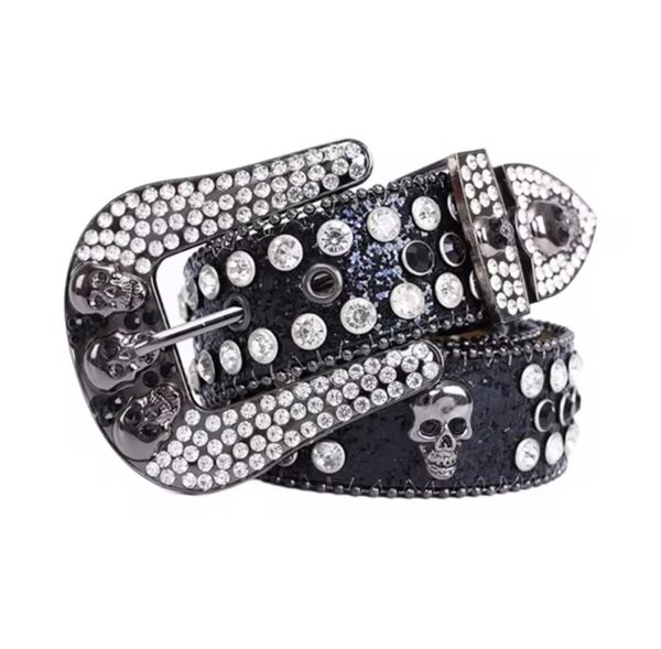 Ceinture à strass rock
