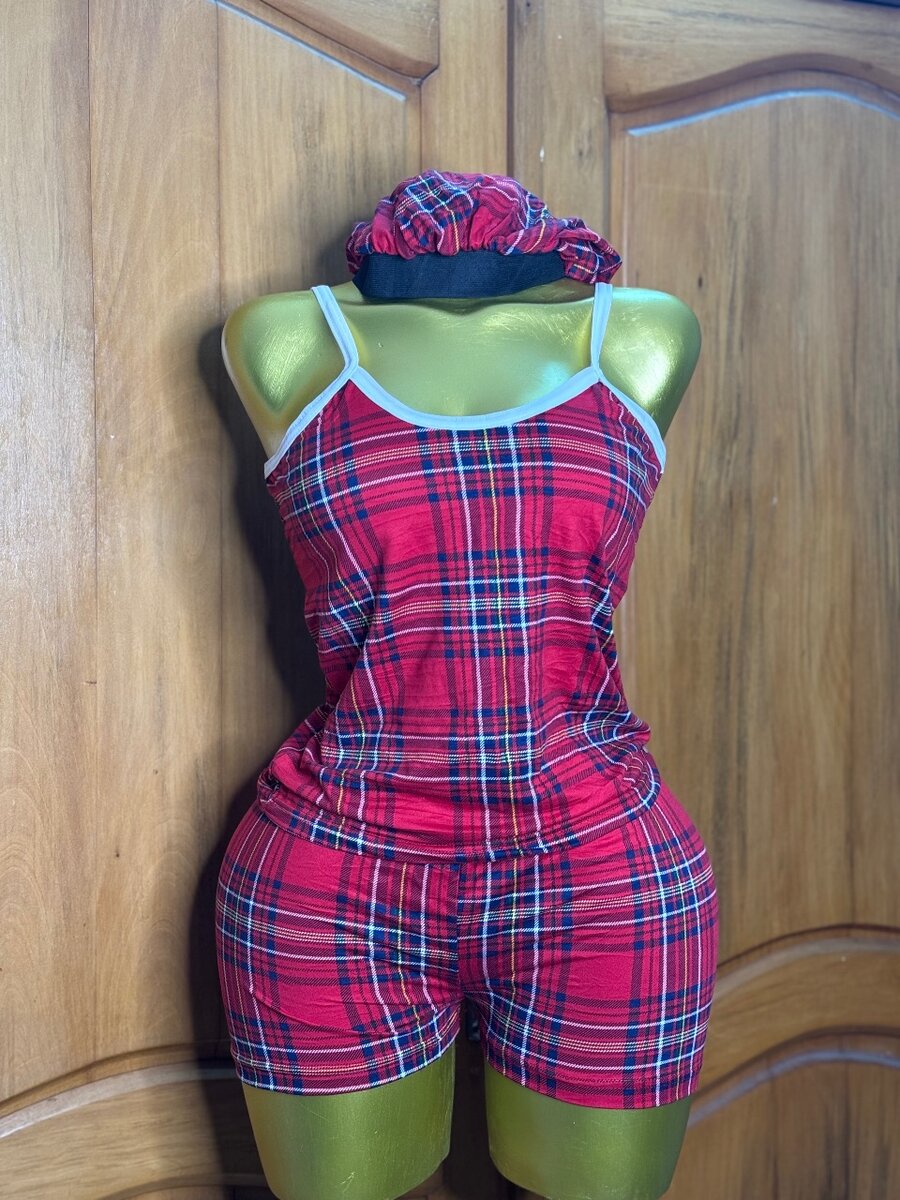 Cozy Plaid Women's Pajama Set