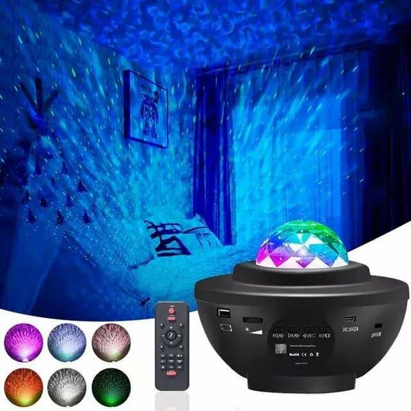 Bluetooth Starry Projector Sky Projector Music Player With R