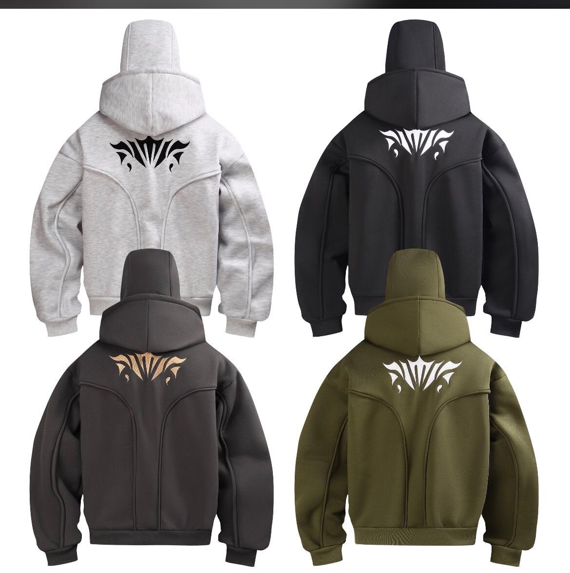 Sweat à capuche zippé avec logo