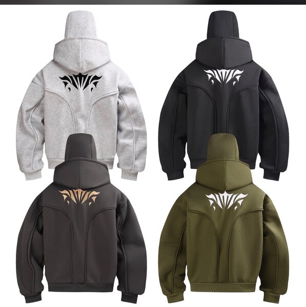 Sweat à capuche zippé avec logo