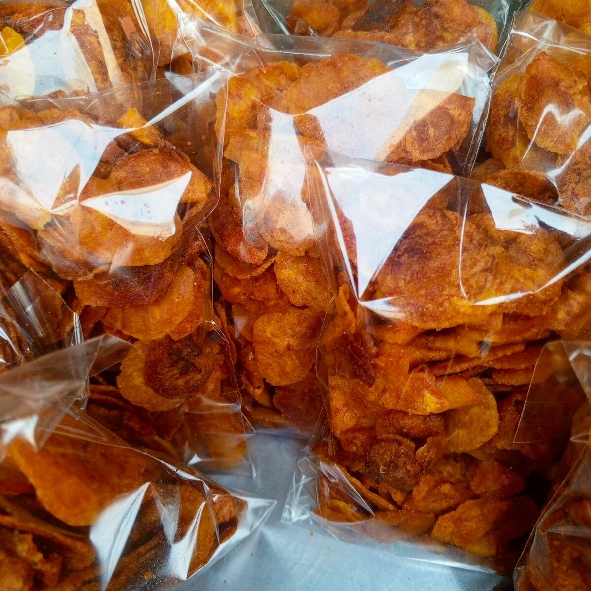 Chips de banane séchées croustillantes