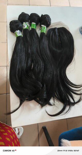 Extensions de cheveux naturels lisses