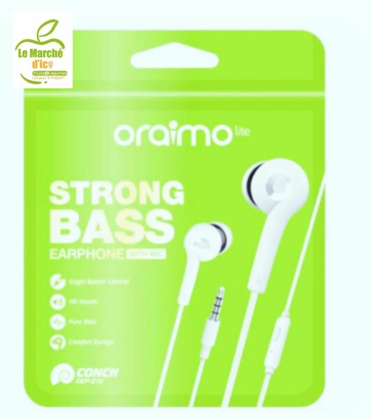 Écouteurs Oraimo Strong Bass