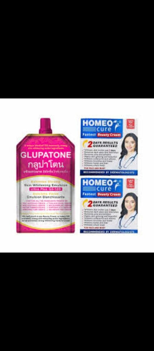 100% Original  2 Homeo Cure creams 1 Glupatone Serum