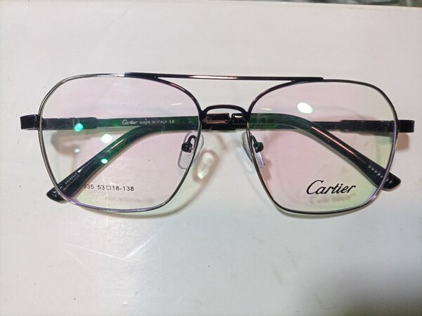 Metal bridge glasses frame