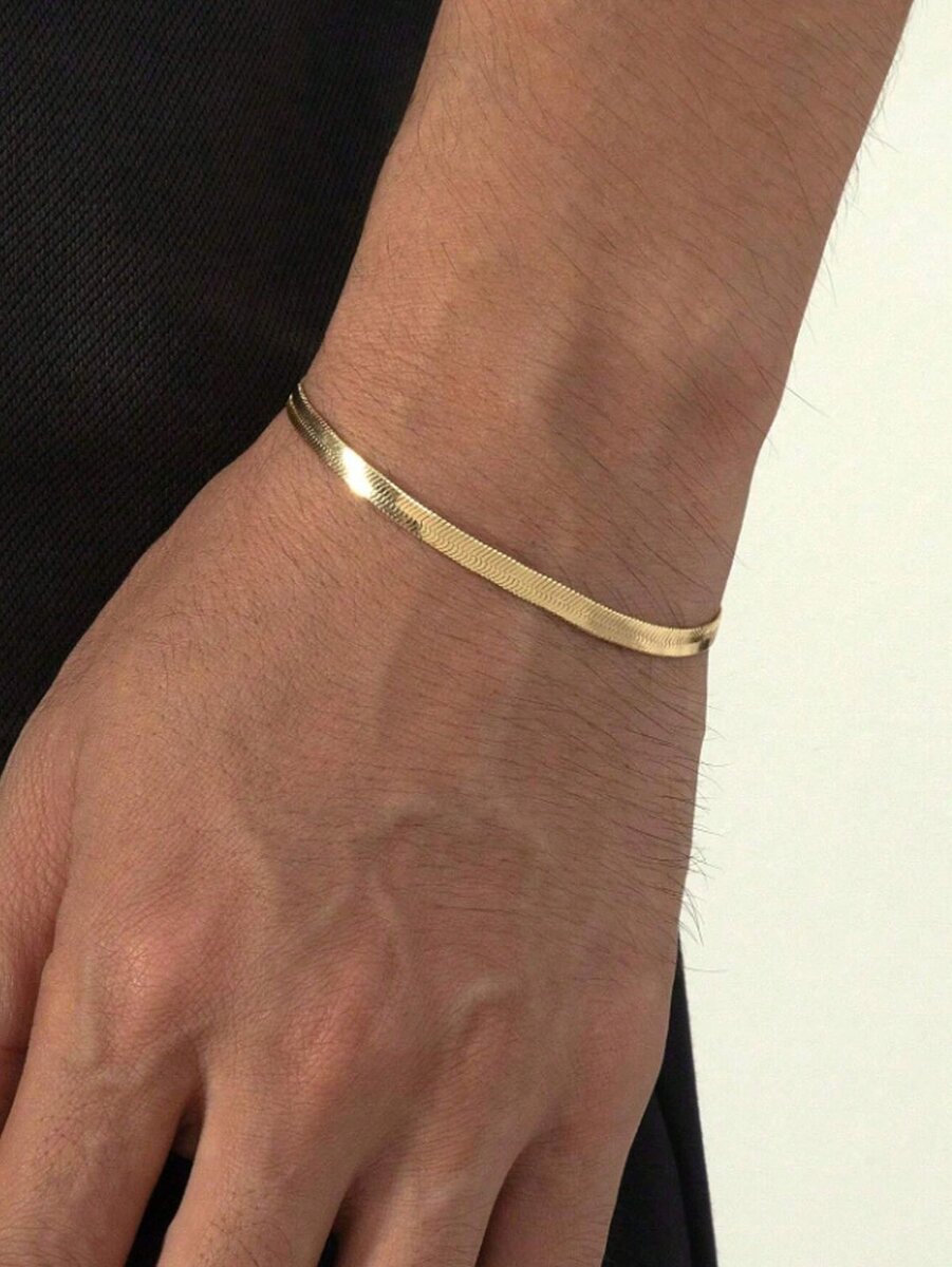 Bracelet doré élégant homme
