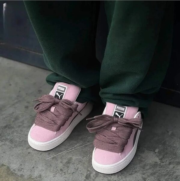 Baskets Puma roses femme