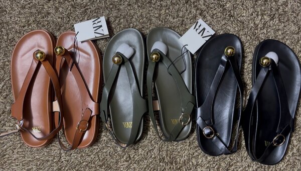 Sandales cuir élégantes Zara