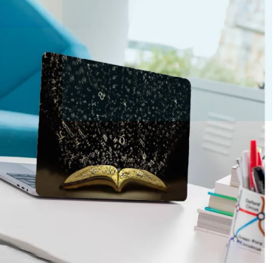 Book Laptop Back Skin-Laptop Skin Vinyl Sticker Decal, 13 13.3 14.6 15 15.4 15.6 inch Laptop Skin Sticker Cover For All Laptops