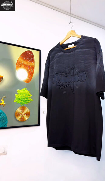 T-shirt noir décontracté