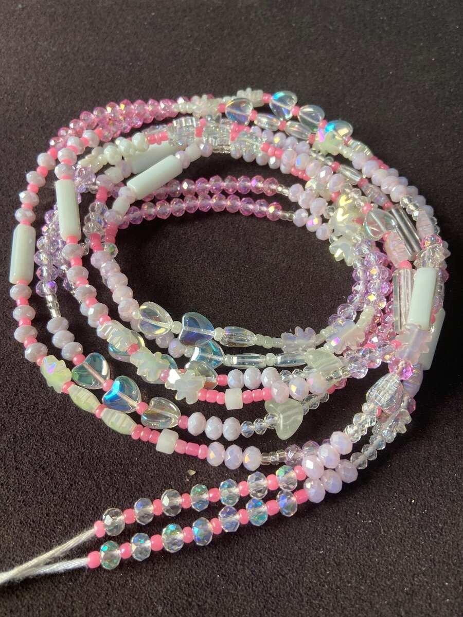 Pink & Lilac beads