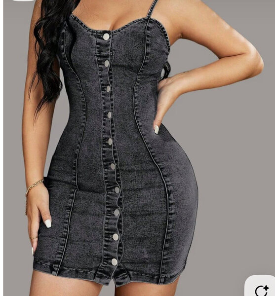 Robe en jeans pour femme