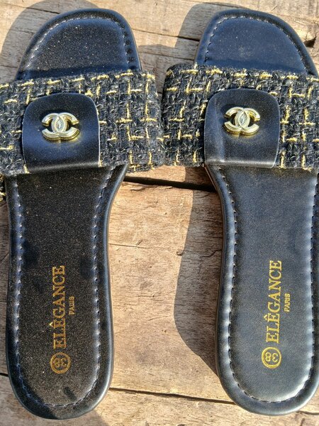 Sandales Élégantes en Tweed