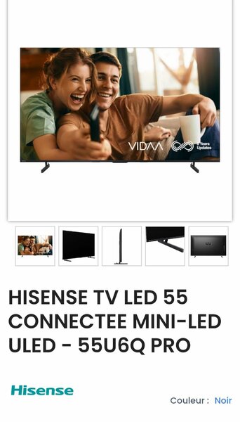 Téléviseur Hisense 55U6Q Pro
