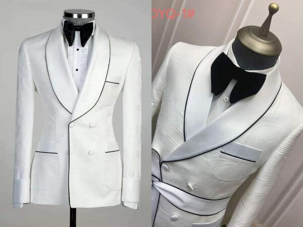 white men's suit