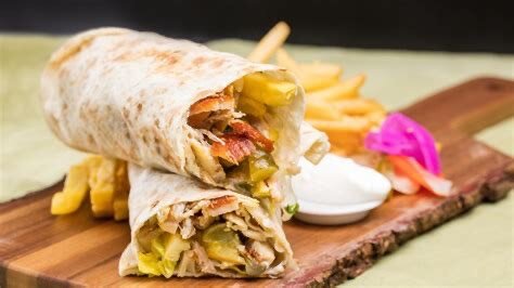 Delicious Chicken Shawarma Wrap