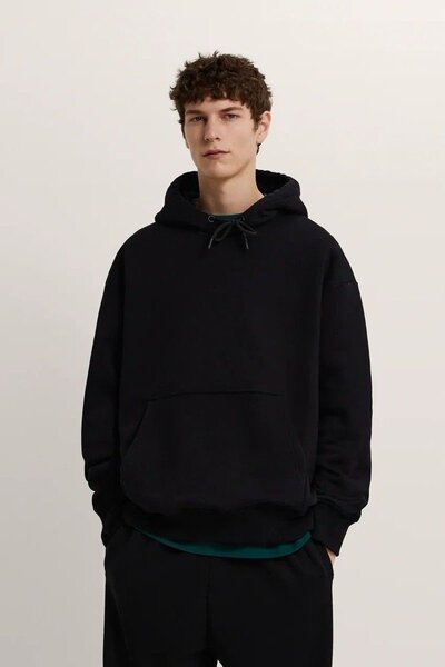 Sweat à capuche noir homme