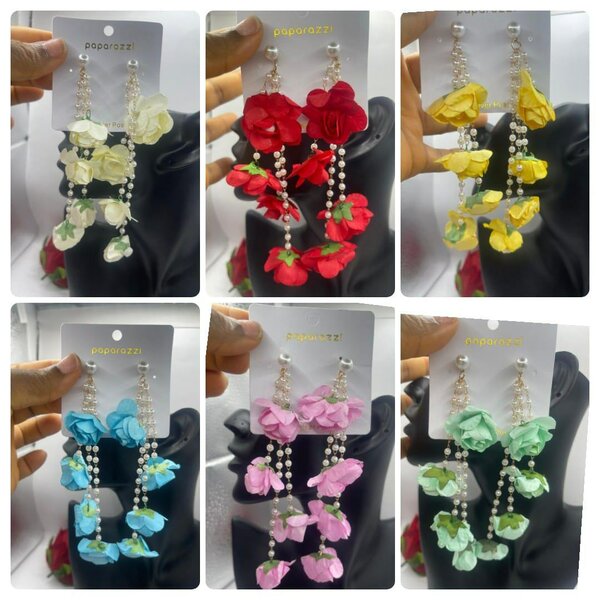 Floral Drop Earrings Set