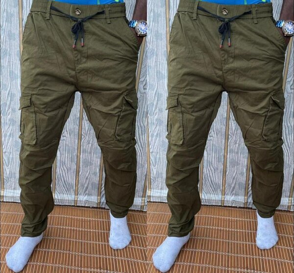 Pantalons cargo homme kaki