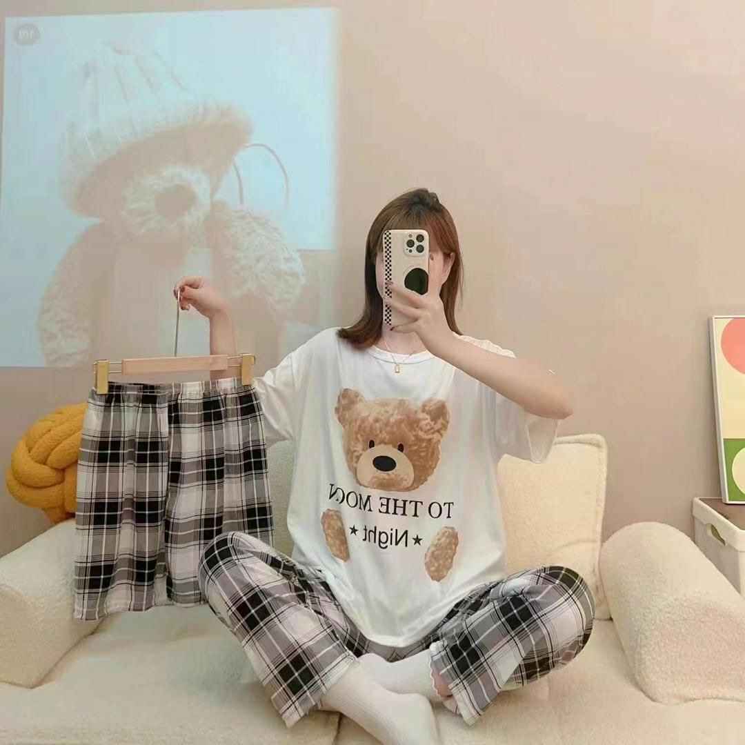 Ensemble pyjama culotte plus pantalon