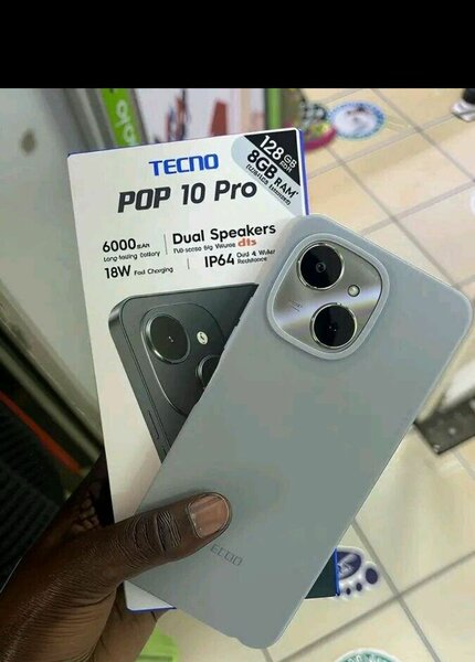 Tecno POP 10 Pro Smartphone 4G - 6000mAh