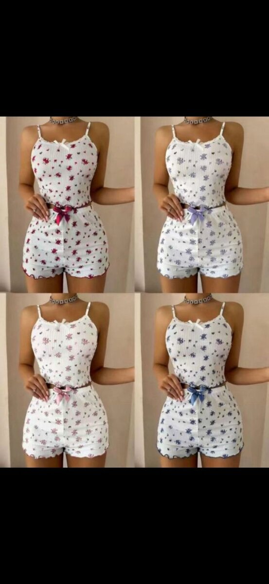 Pajama Set Femme Été