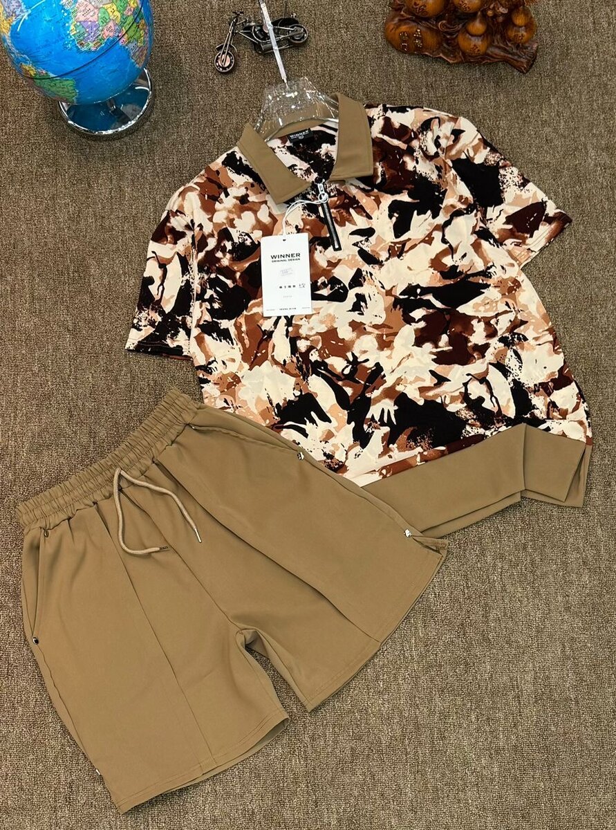 Ensemble Homme Chic: Chemise Imprimé et Short