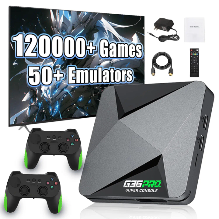 G36 PRO Console de jeux rétro avec 2 manettes