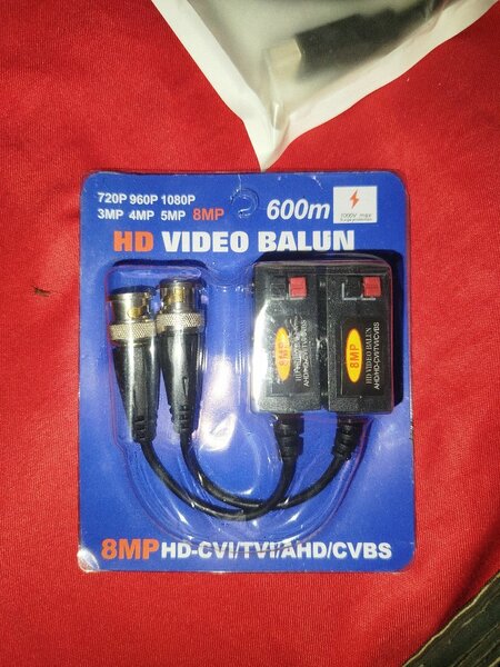 Balun vidéo HD 8MP 600m