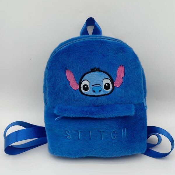 Sac à dos peluche bleu enfant
