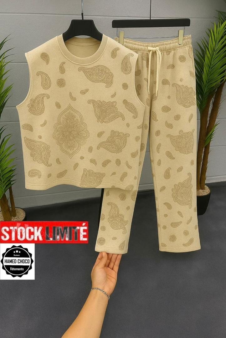 Ensemble décontracté à motifs