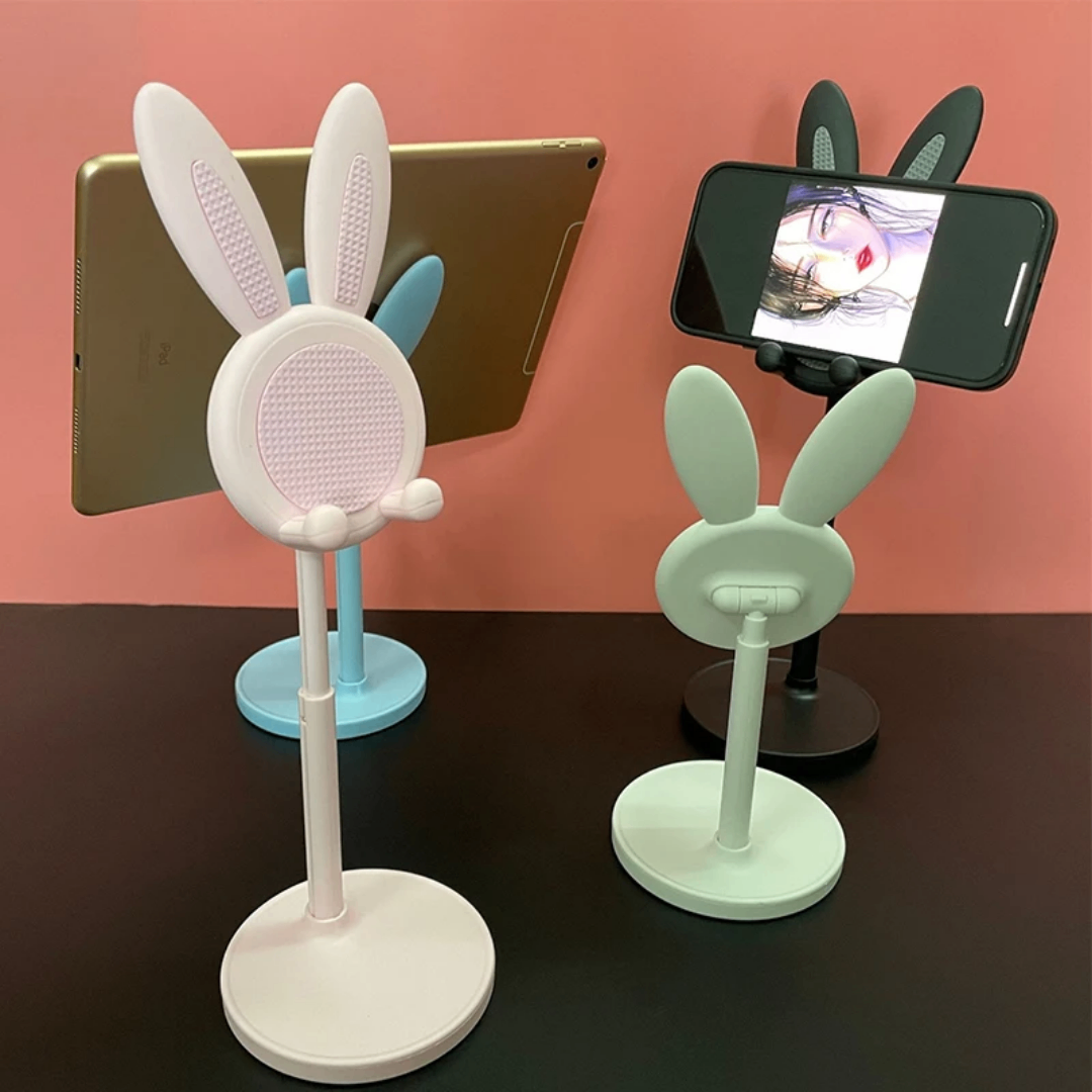 Support téléphone lapin réglable