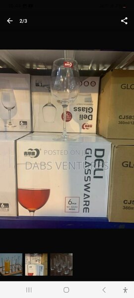 6 pieces wine glasses