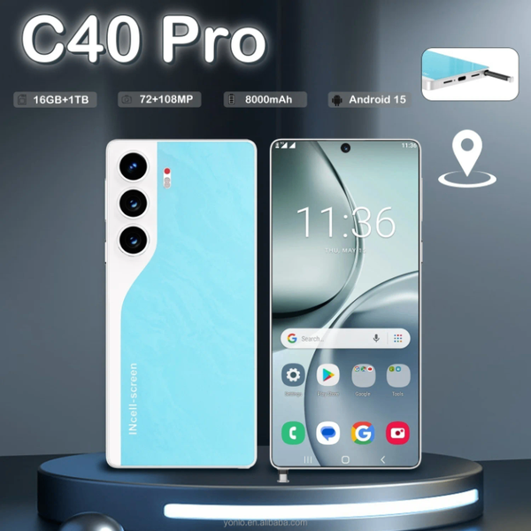 C40 Pro Smartphone 16Go+1To Android 15