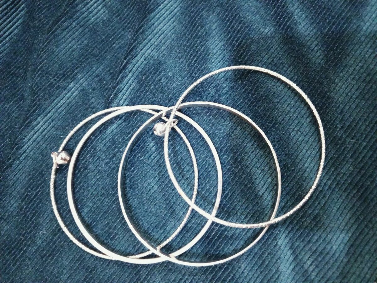A set of fancy bangles