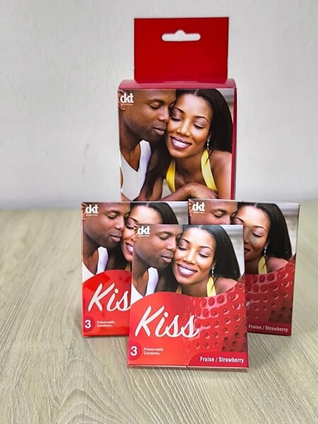 18 Préservatifs Fraise Kiss