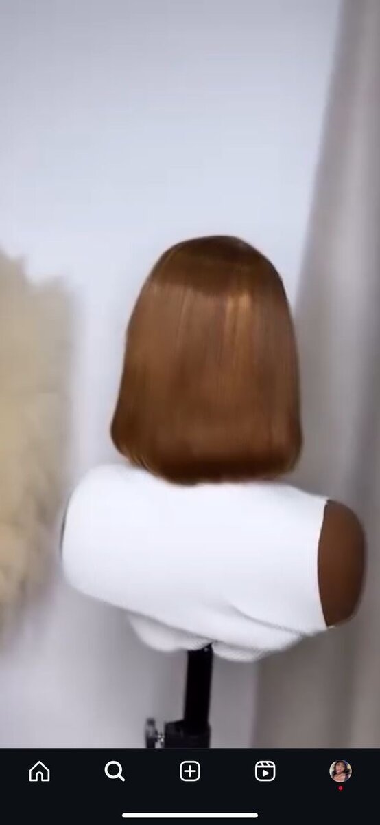Synthetic bob wig