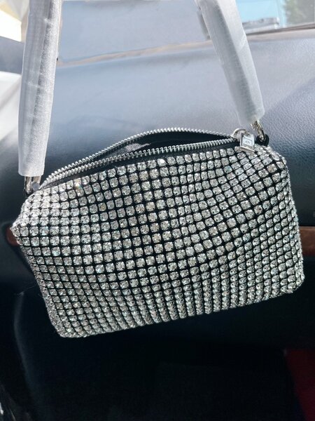 lady shining handbag party