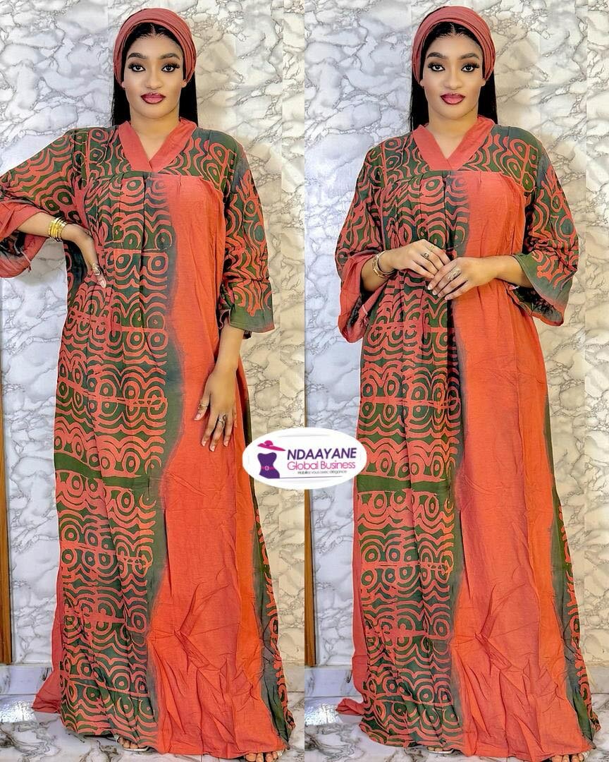 Robe longue avec foulard