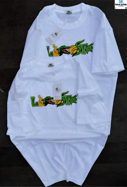 T-shirt unisexe dragon blanc