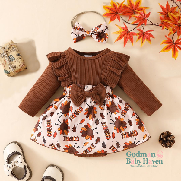Baby Girl Dress(Faux Detachable)