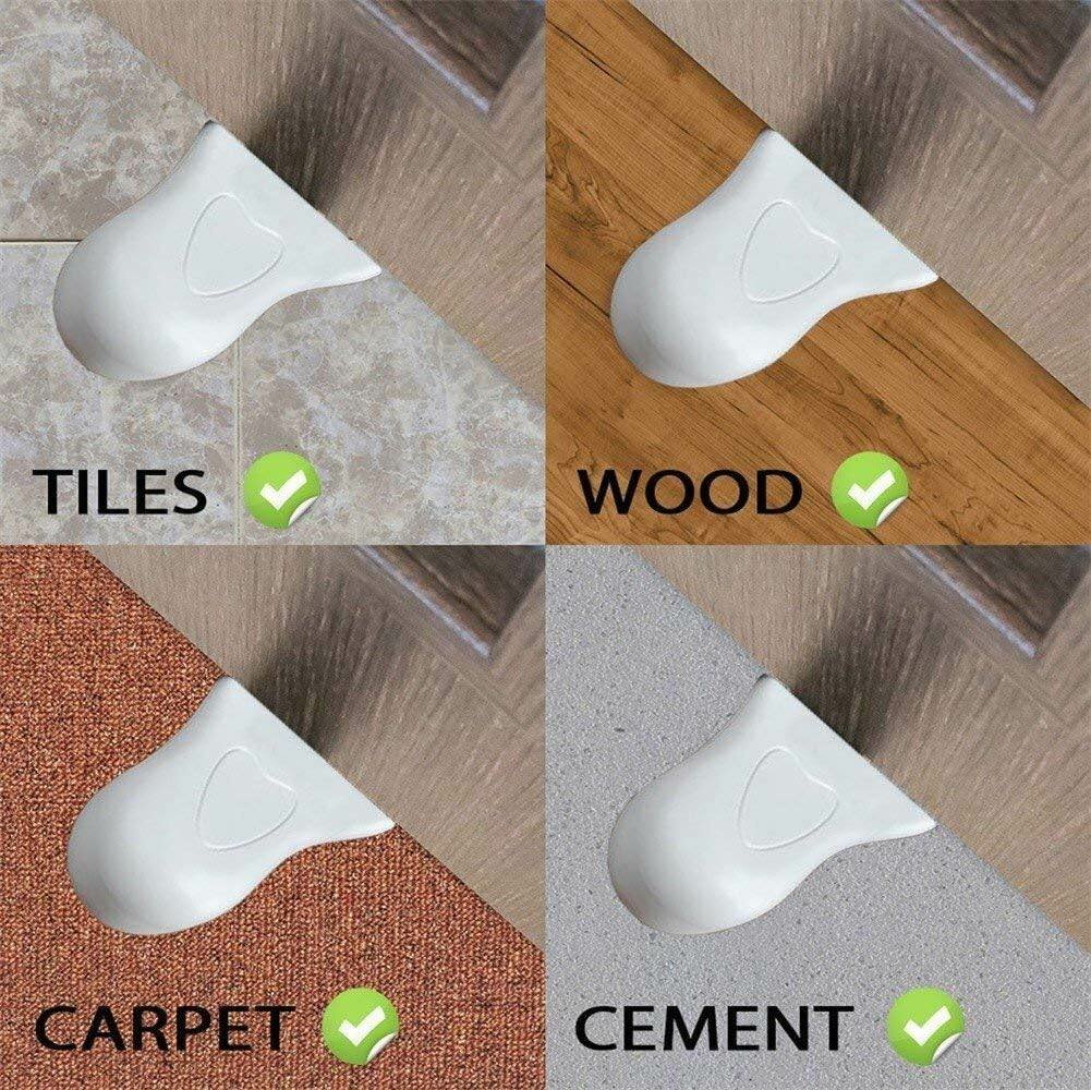 Door stoppers pack of 2 foot shape attractive door stopper